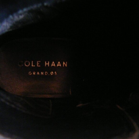 Cole Haan Grand OS Black Leather Ankle Zip Boots Women's 7 B Criss Cross Buckle - Picture 8 of 13